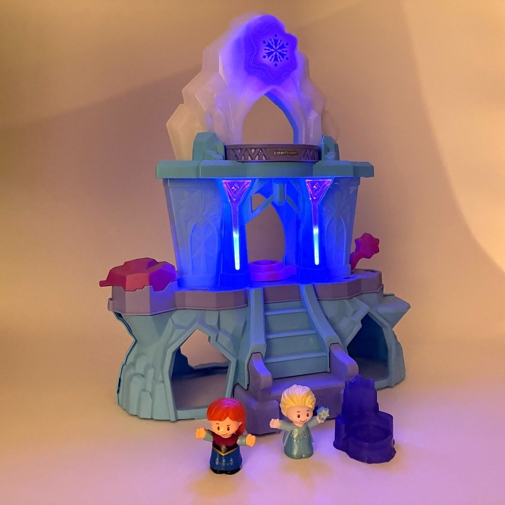 Fisher Price Little People Disney Frozen Elsas Enchanted Lights Palace Music SEE - Picture 15 of 16